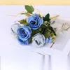 Decorative Flowers Artificial Plant Floral Arrangement Christmas Ornament Office House Room Decoration Flower Rose Bridal Wedding Bouquet