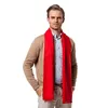 Foulards Mode hiver couleur unie hommes rouge écharpe de luxe marque Designer Style laine doux cachemire foulards Cachecol Masculino Inverno châle 231215