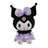 Jouet en peluche Kuromi mignon de 20cm, poupées en peluche pour enfants et adultes, cadeaux de noël, de vacances et d'anniversaire