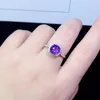 Cluster Rings 925 Silver Amethyst Natural Gem Women's Ring Atmospheric Luxury Jewelry Christmas Free Mail Boutique