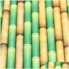 Bebendo Palhas Verde Marrom Bambu Padrão Papel Sts Suco Cocktail Beber St para Casamento Aniversário Bar Pub Jungle Party Supplies Dro Dhinj