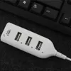 Новые адаптеры для ноутбуков Зарядные устройства Multi USB Hub 2.0 Высокоскоростной адаптер-концентратор Mini USB 2.0 4-портовый разветвитель для ПК Ноутбук Компьютерная периферия Аксессуары