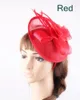 Mode fantaisie plume mariage cheveux fascinateurs bandes femmes élégantes Sinamay église chapellerie chapeaux dames Occasion chapeaux