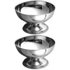 Dinnerware Sets 2 Pc Stainless Steel Dessert Cup Salad Bowls Kitchen Utensils Fruit Storage Candy Displaying