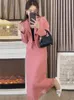 Two Piece Dress 2024 Small Fragrance Two Piece Set Women Blazer Coat Elegant Fashion Short Jacket Skirt Suits Korean OL 2 Piece Outfit 231215