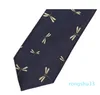 Dragonfly Print för män Business Suit Work Neck Högkvalitativ Fashion Formal Slitte