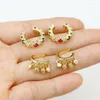 Hoop Earrings 10 Pairs Tiny Lovely Zirconia Ear Cuff Jewelry Simple Metalic Women Gift 30806