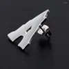 Stud Earrings ALYX Letter A Men Women 1:1 High Quality Simple Fastness Colorfast Fashion All-match Trend Accessories