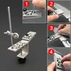 Afiadores 1 pc manual apontador de ângulo fixo rotativo ajustável para afiar diamante corte rápido braçadeira suporte de mesa 231215