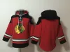 Custom 98 Connor Bedard Blackhawks 옛날 하키 유니폼 시카고 까마귀 풀 오버 스포츠 스웨트 땀 셔츠 겨울 재킷 검은 색 빨간 크기 S-XXXL