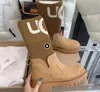 2024Women's Fashion Snow Boots سميكة وحيد مرنة لوحة التريكو الجوارب الدافئة Martin Mid Platform هدية جميلة هدية