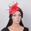 Orange Champagner Goldsinamay Fascinator Feder für Royal Ascot Derby Kentucky Hut Hochzeit..