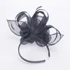 Femmes Kentucky Derby Sinamay Fascinators mariage église course chapeaux bandeau casque T469