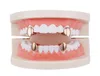 Fantasticdreamer Singole zanne Denti Grillz 4 colori Liscio Argento Oro Oro rosa Colore Grillz Denti Denti economici Set Hip Hop Uomo Jew5906050