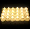 شموع LED LED LED الخالية من الخفقان مصباح خفيف مقاوم للماء LED TEA LIGHT BATTION