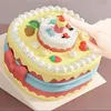 Clay Dough Modeling Children s Play House Colorful Mud Cake Toy Sound And Light Hamburger Plasticine Mold Ultra Suit Gifts For Girls 231215