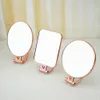 Compact Mirrors 3X Magnifying Light Makeup Mirror Hand Handheld Folding Double Sided Vanity Travel Portable Tool 231215