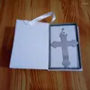 Ankomst 100 st Silver Cross Bokmärke i Book Religious Party Giveaway Gift for Guest