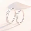 Anéis de casamento anéis de platina para homens e mulheres conjunto de casal casamento pt950 platina moda simples anel móvel ajustável 231214