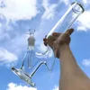 13 Zoll lang H Form Shisha New Glass Bong Perc Rauchwasserrohr + Glasschale