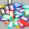 Keychains 100 PCS Mix Color Keychain Key ID Label Tags Luggage El Number Classification Card Rings Wholesale