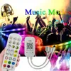 محولات الكمبيوتر المحمول الجديدة شواحن شواحن Bluetooth مع 24 مفتاح IR عن بُعد لشريط 12V LED 5050 LED Music Music Microphone Device for Party Backleds