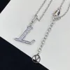 With BOX Luxurys Designers Necklace fashion men's charm jewelry luxurys necklaces clavicle chain gift for girlfriend boyfrien2519