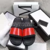 Designer chinelos homens sapatos flor chinelo mulheres sandálias plana slides impressão floral listrado sandália flor sandália verão praia flip flops tamanho 35-46