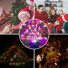 2 paket Ses etkinleştirilmiş disko topu flaş lambası uzaktan kumanda 7 modları DJ çubuk aşama ışığı Tatil için Noel Partisi Dekorasyon Aydınlatma