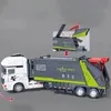 Diecast Model car 1 30 City Garbage Truck Car Model Diecast Garbage Tri Assainissement Route Balayeuse Véhicule Modèle De Voiture Simulation Collection Jouets 231214