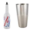 Bar Araçları 2 PCS Flair Barmen Bartment Bartment Pratiği Bar Pub Şişesi Şarap Kokteyl Shaker Flair Barmenler Kokteyl Shaker - Beyaz SI 231214