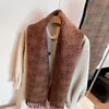 Women men Wear Designer Scarf Cashmere Large Letter Mink Hair Scarf Double sided Autumn and Winter Warm Size