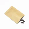 4 크기 브라운 오픈 탑 음식 진공 패키지 가방 크래프트 종이 알루미늄 호일 포장 파우치 커피 가루 말린 음식 보관 가방 HEA295T