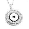 Pendentifs colliers Sublimation Zircon rond pendentifs bouton collier bijoux 006 consommable 20 pcs/lot