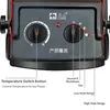 Aquecedores elétricos 2000W Aquecedor elétrico industrial portátil 200V Termostato Aquecedor de ar Radiador Sala de aquecimento rápido 3 engrenagens com ajuste de proteção contra superaquecimento 231214