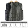 Men's Vests Plus Size Fashion Mens Jacket Sleeveless Vest Autumn Winter Thermal Soft Casual Coat Cotton Dad Men Thicken Waistcoat