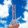 glass Water Bongs Dab Rigs Hookahs Shisha Ice Catcher Beaker base Bong Downstem Perc With 14mm Joint