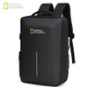 National Geographic Antift Theft Mag Bag Перепасть USB Зарядка 15 6 дюймов Daypack Mochila Eva Impact Protection 220309209Q