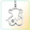 2022 Brand New 100 925 Sterling Silver Lovely Bear Simple Fashion Charm Pendant DIY Lady Necklace Party Feamle Zircon OriginalGi1585484
