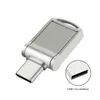 Metal Mini Type-C USB Flash-enheter med nyckelkedja Pen Drive High-Speed ​​U Disk 64GB/32GB/16GB/8GB/4GB Creative USB Stick Gift Present