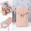 Casual simple new phone bag multi-functional fashion coin purse small size high quality for women with transparent touch window