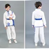 Palco desgaste tradicional chinês wushu traje para meninos meninas garoto tai chi kungfu uniformes curto manga longa trajes artes marciais outfit