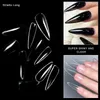 Faux Ongles 50 pièces/sac presse sur Transparent Stiletto longue acrylique couverture complète Ongles faux conseils pour fournitures d'ongles