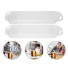 Almacenamiento de cocina, 2 uds., bandeja para tarros de especias, recipiente para condimentos, Base, soporte para bebidas, soporte de placa acrílica