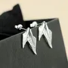 Stud Oorbellen Mode Vrouwen Bladeren Schattig Meisje 925 Sterling Zilveren Oorbel Anti-allergische Sieraden Cadeau.