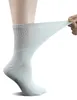 Chaussettes Hosiery Femme 5 paires de chaussettes non contraignantes en coton pour diabétiques/habillées avec bout sans couture et semelle coussinée 231215