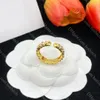 Designer Gold Ring Luxury Women Open Ring Classic Diamond Engagement Ring High Quality Exquisite Lady Jewelry Valentine Christmas Gift Wholesale