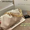 Bottegaaveneta Bags Pouch Spring 2023 New Cowhide Cloud Tide One Shoulder Messenger Fold Chain Dumpling Have Logo Frj Frj