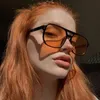 Solglasögonramar Fashion Pilot Overdimensionerad Rivet Woman Personlighet Dubbla broar Sol Glasögon Kvinna Retro Leopard Orange Mirror Eyewear 231215