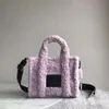 Borsa firmata Nuova mini borsa tote piccola in pelliccia sintetica serie Teddy-Bear Borse per pendolari Tracolla da donna 208n